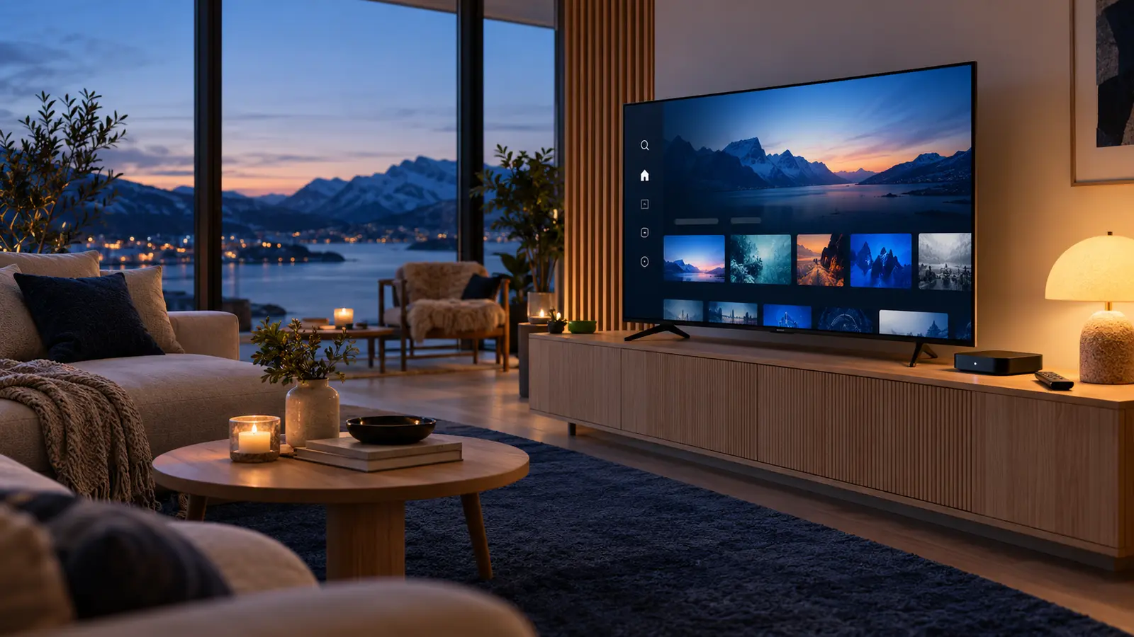 A modern Nordic television setup