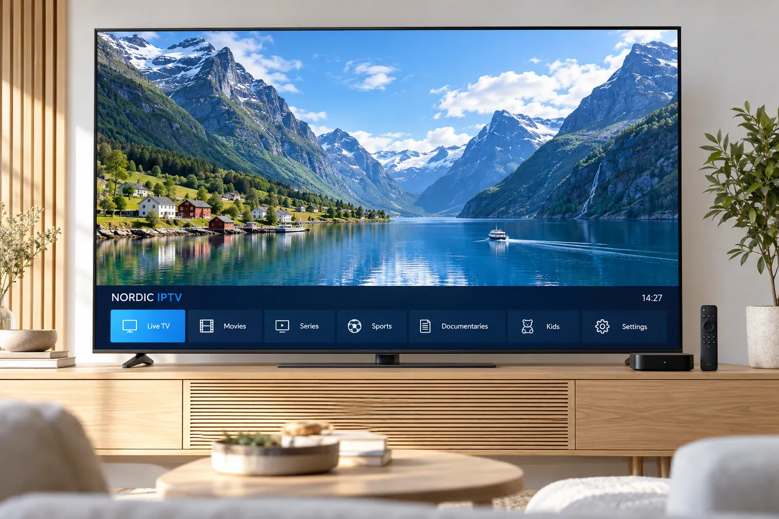 Made for the way Nordic homes watch. — IPTV Nords